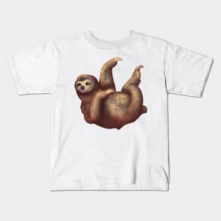Cozy Three Toed Sloth Kids T-Shirt